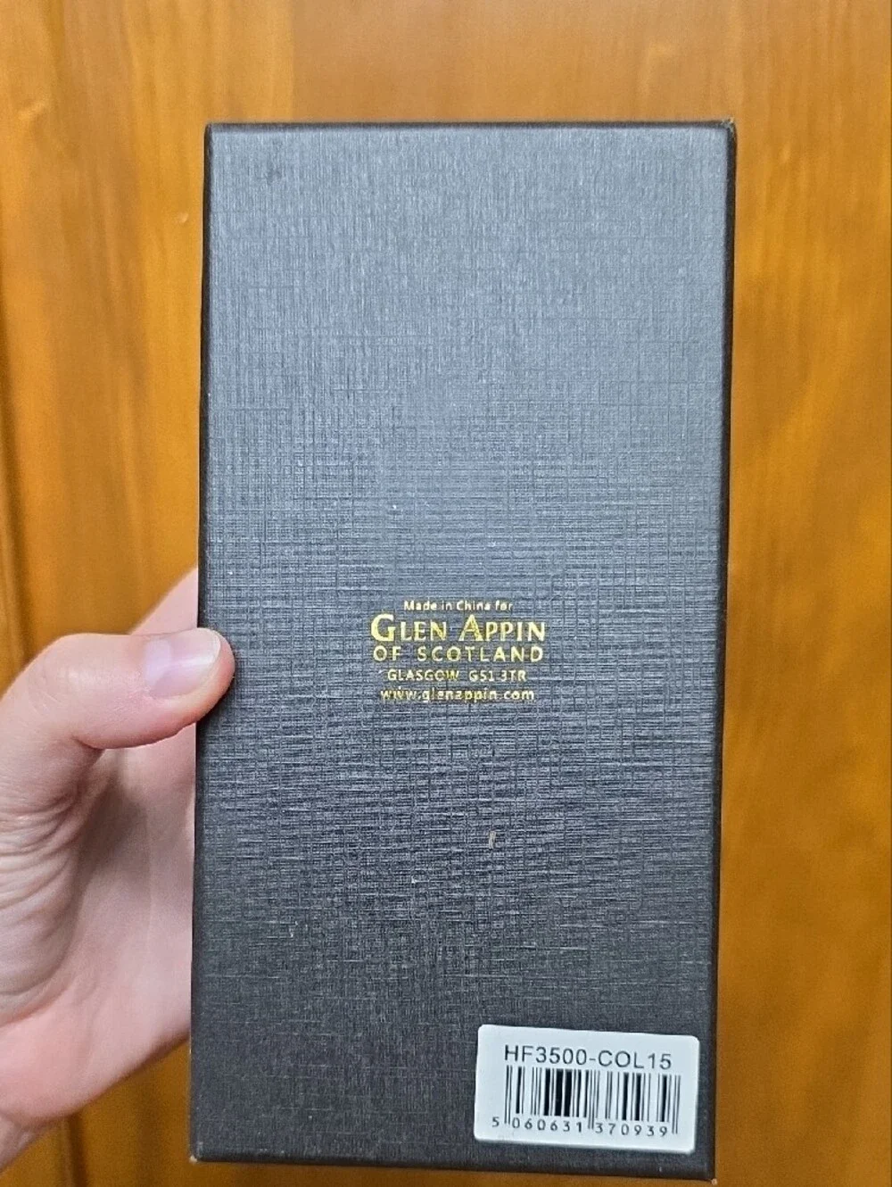Glen Appin of Scotland Harris Tweed Hunting Flask 8oz with 4 Shot Cups